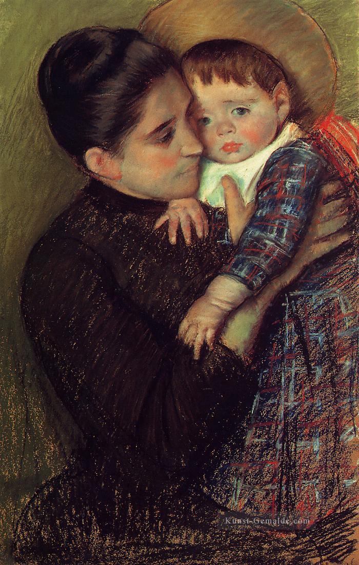 Frau und ihr Kind alias Helene de Septeuil Mütter Kinder Mary Cassatt Ölgemälde